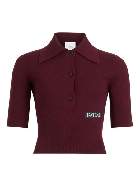  Patou Logo-patch Polo Top - Red 