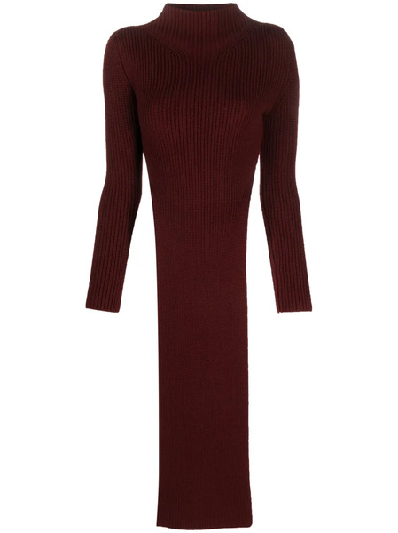  Patou Merino Longline Jumper - Red 