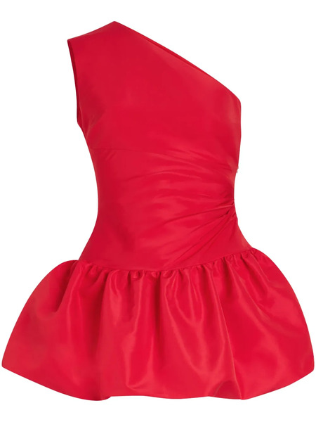  Patou One-shoulder Bubble Mini Dress - Red 