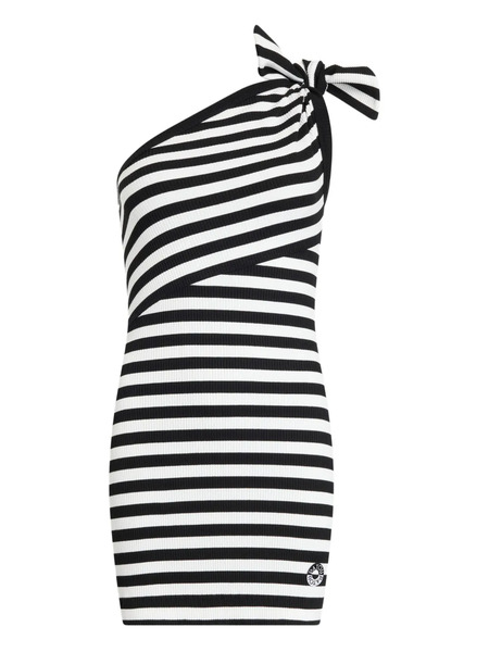  Patou One-shoulder Mini Dress - Black 