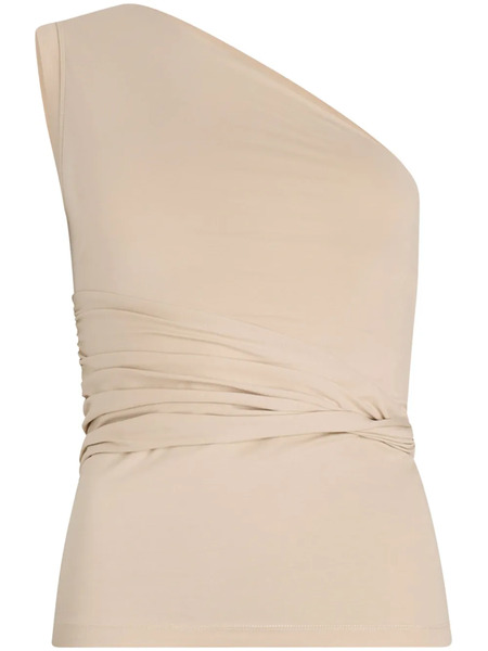  Patou One-shoulder Organic Cotton Top - Neutrals 
