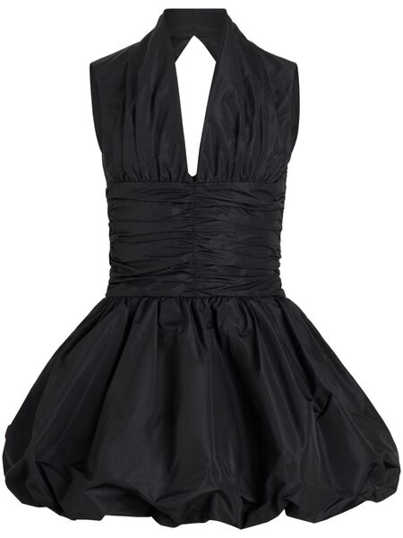  Patou Open-back Bubble Mini Dress - Black 