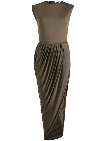  Patou Open-back Midi Dress - Green 