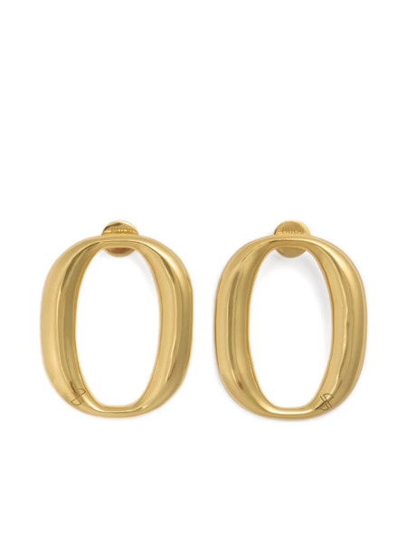  Patou Oval-frame Earrings - Gold 