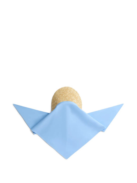  Patou Panelled Scarf Cap - Blue 