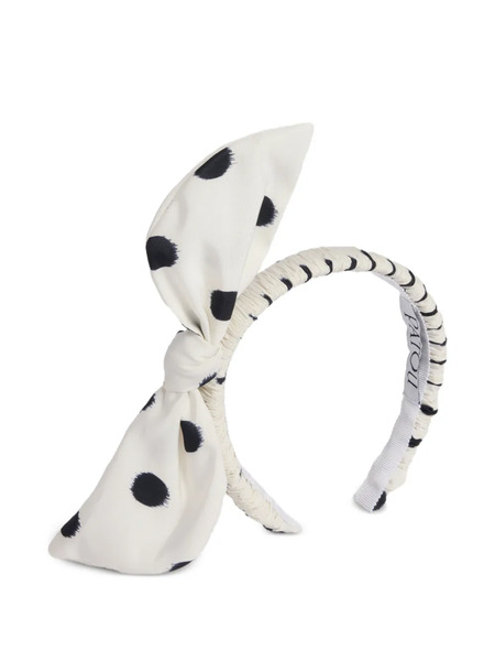  Patou Polka Dot-pattern Headband - White 