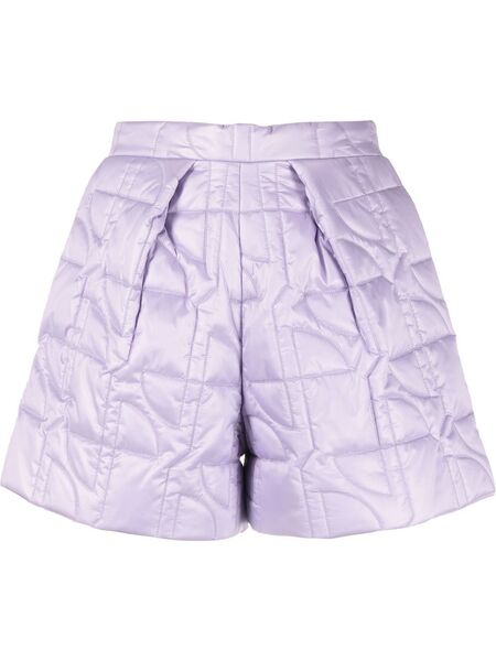  Patou Quilted-effect Shorts - Purple 