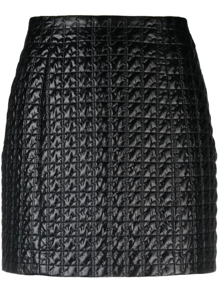 Patou Quilted Shell Miniskirt - Black 
