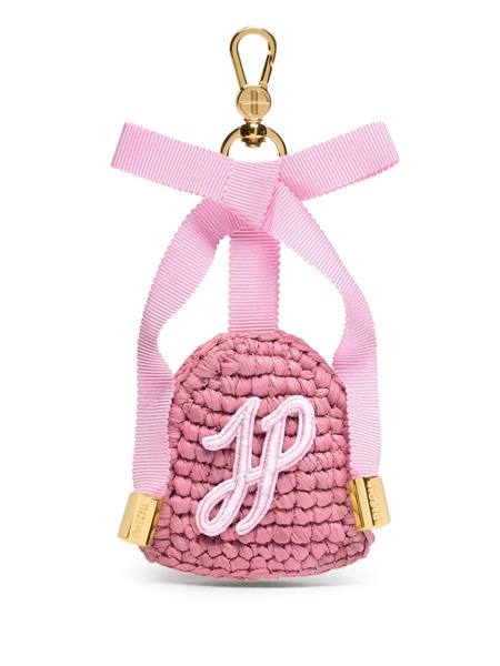  Patou Raffia Keychain - Pink 