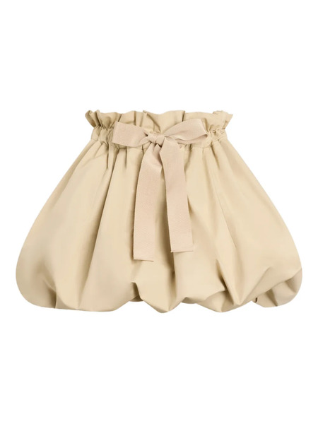  Patou Ribbon Bloomer Mini A-line Skirt - Neutrals 