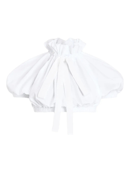  Patou Ruffled Volume Top - White 