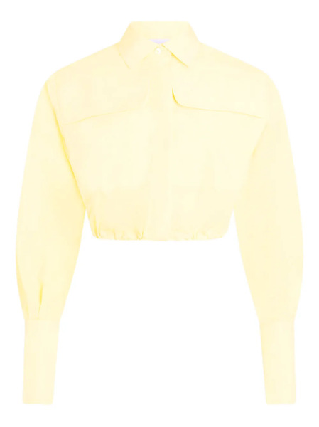  Patou Safari Cropped Shirt - Yellow 
