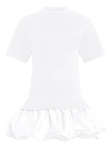  Patou Short-sleeves Mini Dress - White 