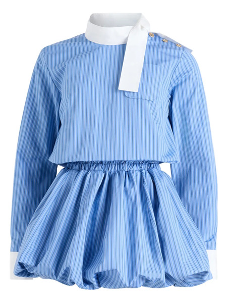  Patou Striped Bubble Dress - Blue 