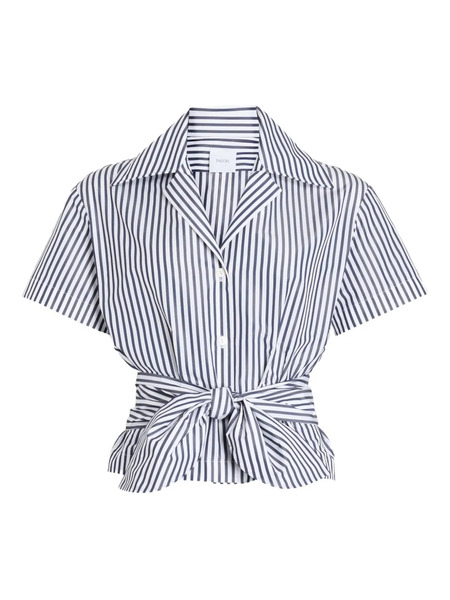  Patou Striped Knotted Shirt - White 