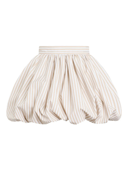  Patou Striped-pattern Bloomer Mini Skirt - Neutrals 