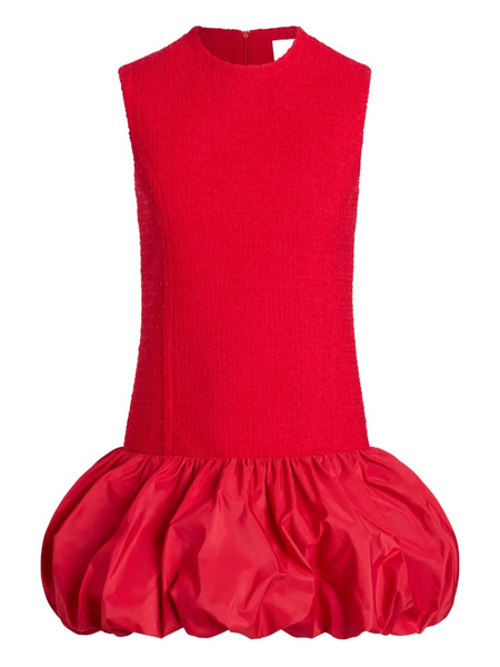  Patou Tweed Bubble-hem Dress - Red 