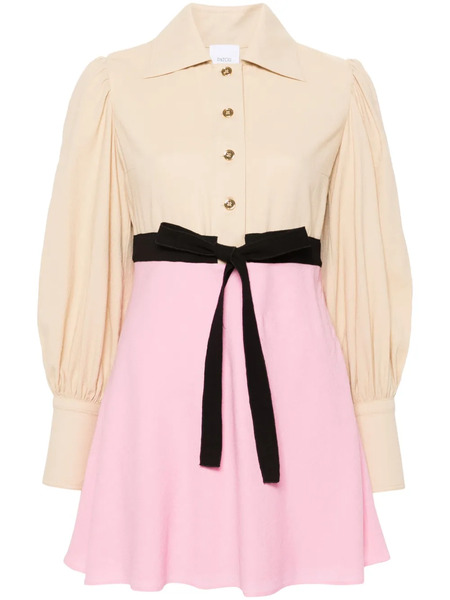  Patou Two-tone Mini Dress - Neutrals 