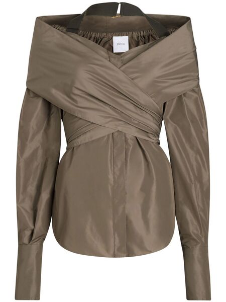  Patou Wrap Blouse - Brown 