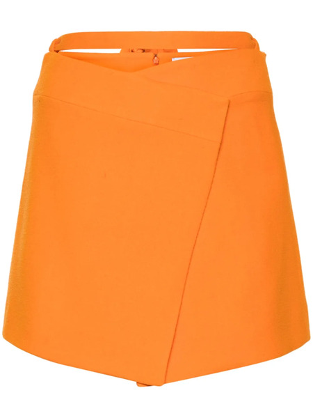  Patou Wraparound Mini Skirt - Orange 