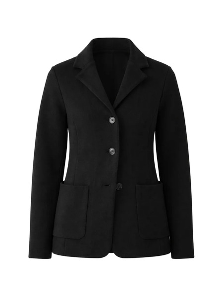  Patrick Assaraf Front-pocket Button Blazer - Black 
