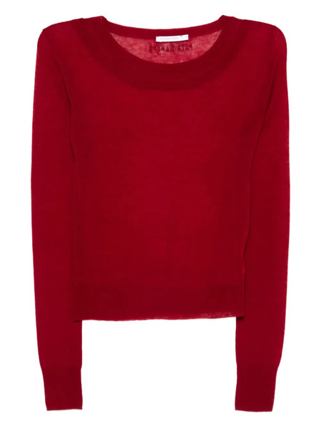  Patrizia Pepe Boat-neck Wool Sweater - Red 