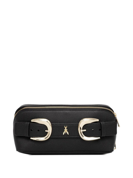  Patrizia Pepe Buckle Zip Makeup Bag - Black 