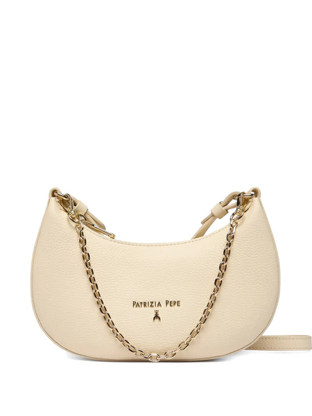  Patrizia Pepe Chain Detail Shoulder Bag - Neutrals 