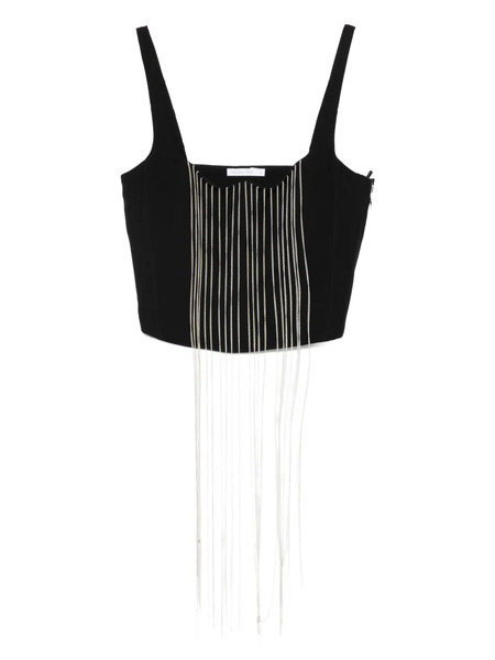  Patrizia Pepe Chain-embellished Top - Black 