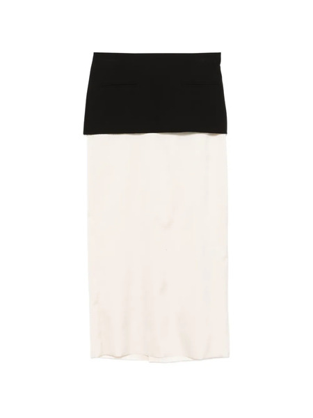  Patrizia Pepe Colour-block Midi Skirt - Neutrals 