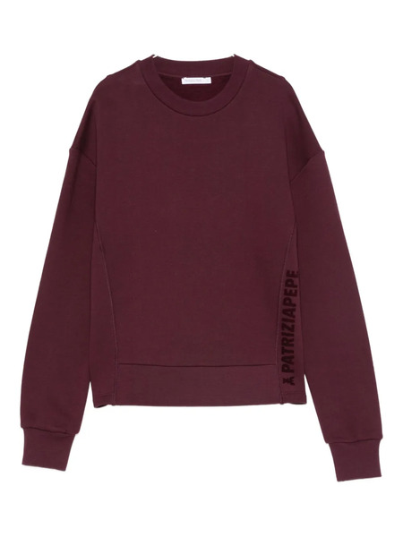  Patrizia Pepe Cotton Sweatshirt - Purple 