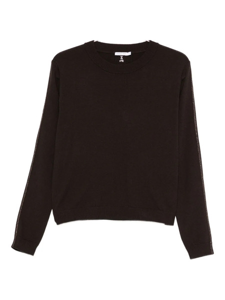  Patrizia Pepe Crew-neck Wool Sweater - Brown 