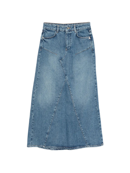  Patrizia Pepe Denim Maxi Skirt - Blue 