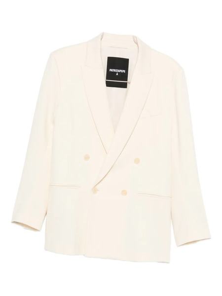  Patrizia Pepe Double-breasted Blazer - White 