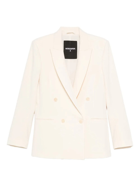  Patrizia Pepe Double-breasted Jacket - White 