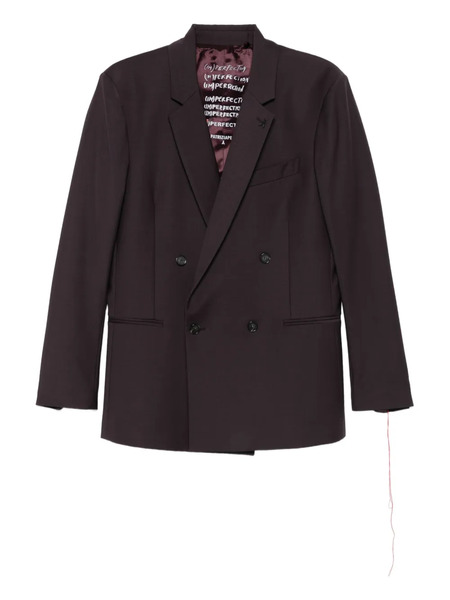  Patrizia Pepe Double-breasted Wool Blazer - Red 