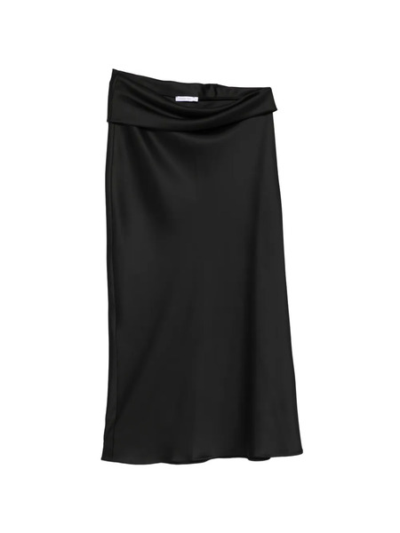  Patrizia Pepe Draped Midi Skirt - Black 