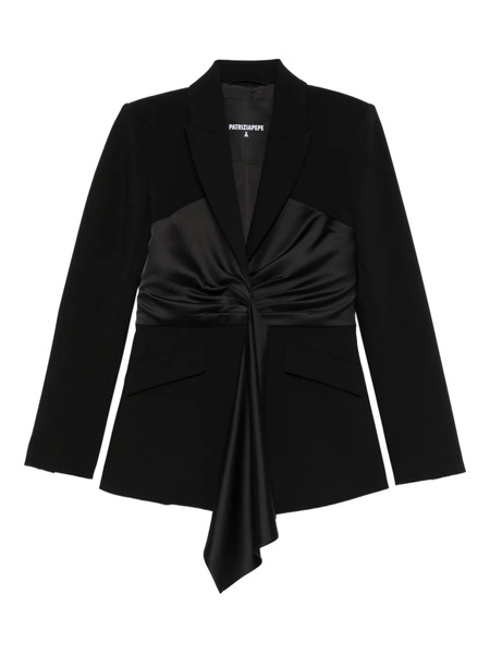  Patrizia Pepe Draping Blazer - Black 