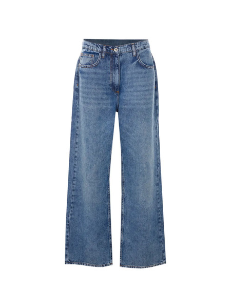  Patrizia Pepe Embroidered Logo Jeans - Blue 