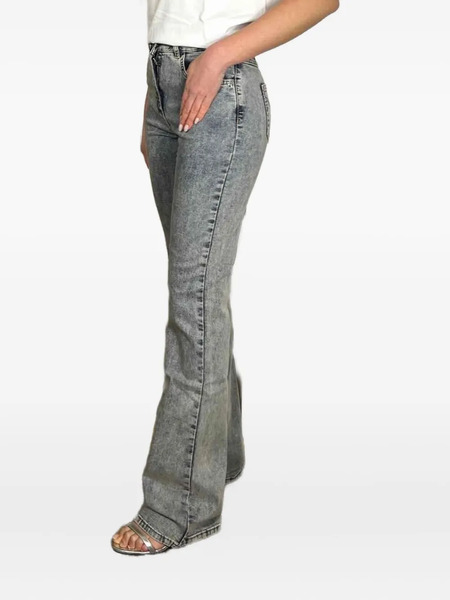  Patrizia Pepe Embroidered-pocket Jeans - Blue 