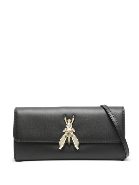  Patrizia Pepe Essential Fly Leather Clutch Bag - Black 