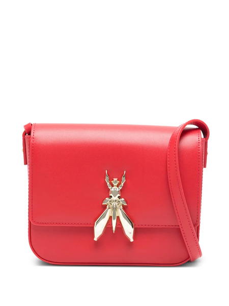  Patrizia Pepe Essential Fly Leather Shoulder Bag - Red 