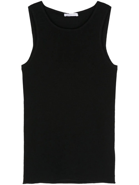  Patrizia Pepe Fine-ribbed Wool Top - Black 