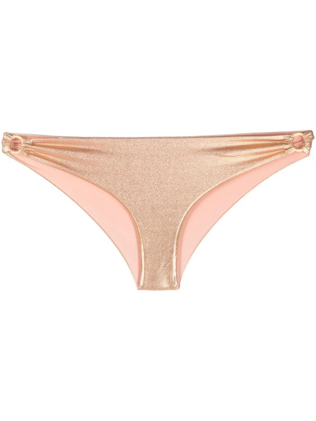  Patrizia Pepe Glitter Hoop-side Bikini Bottoms - Gold 