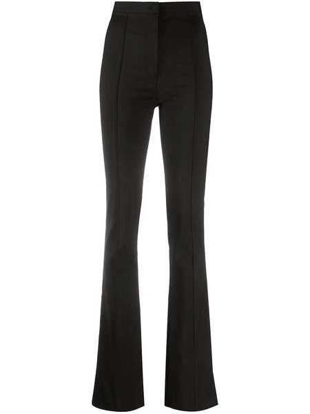  Patrizia Pepe High-waisted Flared Leg Trousers - Black 
