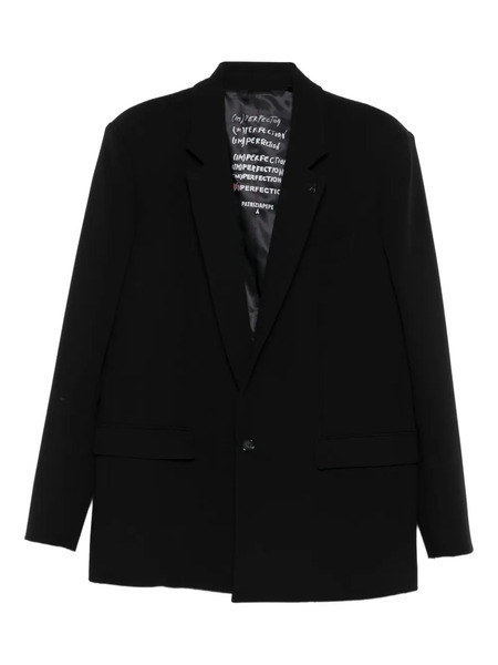  Patrizia Pepe (im)perfection Single-breasted Reversible Jacket - Black 