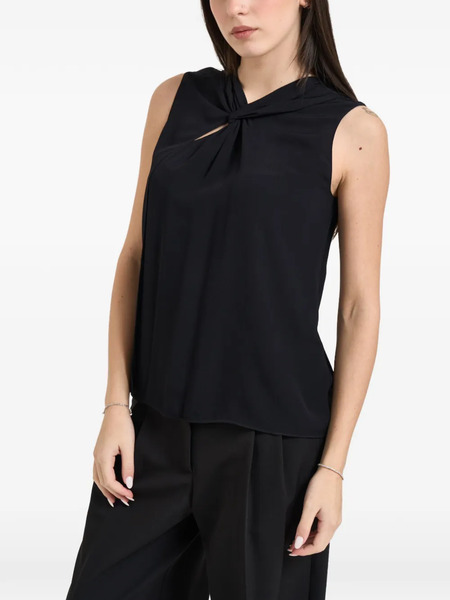  Patrizia Pepe Knot Shirt - Black 