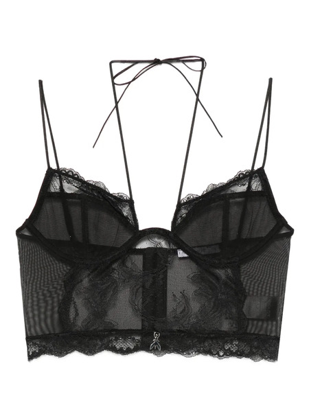  Patrizia Pepe Lace Bustier Bra - Black 