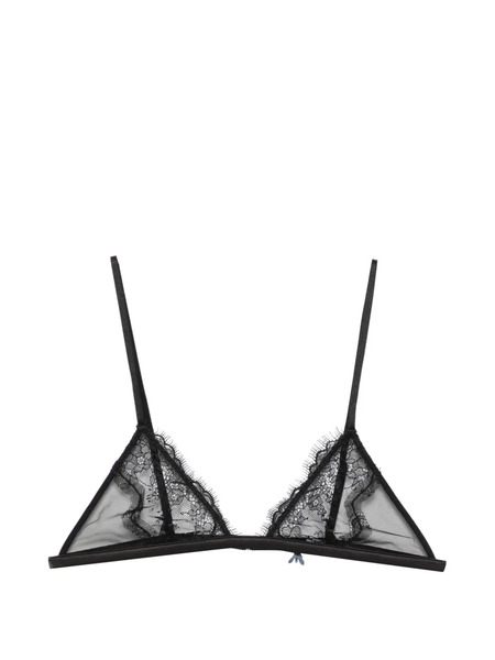  Patrizia Pepe Lace Triangle Bra - Black 