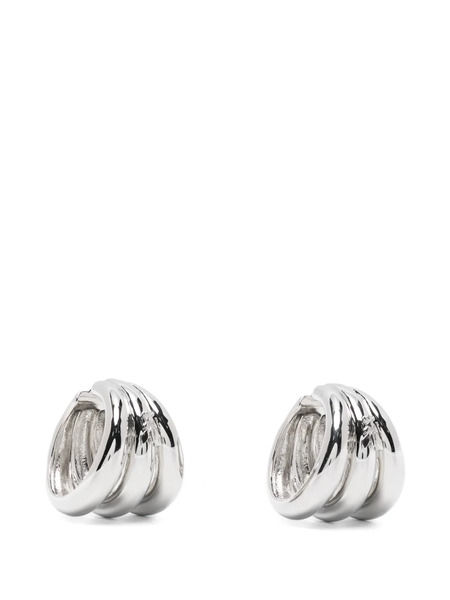  Patrizia Pepe Large Circle Ear Cuffs - Silver 